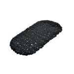 Tapis de bain - confort - noir - 69 x 36 cm - motif galets - scuris et elgant