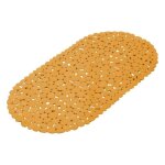 Tapis de bain - confort - ocre - 69x36 cm - pvc - antidrapant