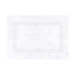 Tapis de bain en coton 50 x 80 cm � blanc