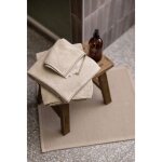 Tapis de bain uni en coton galet 54 x 64