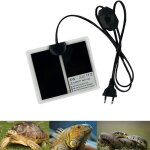 Tapis chauffant reptile, 15x14cm tapis chauffant terrarium r�glable avec contr�le de la temp�rature pour ...