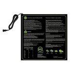 Tapis chauffant pour semis en pvc, portable, noir, durable, fournitures de jardin, 4 modeles de prises, ...
