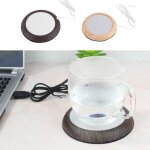Tapis chauffant usb pour boissons, en grain de bois, dessous de verre 9109 - may14a12663