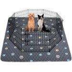 Tapis chien absorbant, lot de 2 alaise pour chien lavables, 121x121cm tapis de propret chiot s, alese ...