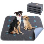 Tapis chien absorbant, lot de 2 alaise pour chien lavables, 80x90cm tapis de propret chiot s, alese ...