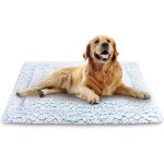 Tapis chien, matelas douillet et pour chien grande taille de compagnie, 94x61cm, coussin moelleux pour ...