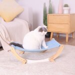 Tapis de couchage en bois pour animaux de compagnie, hamac a bascule, respirant, fixe, pour chat et chien ...
