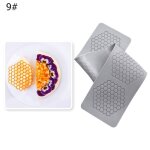 Tapis en dentelle design plume / feuille / papillon / nid'abeille moule a gteau fondant sucrier artisanal ...