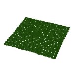 Tapis de douche - sweet home - motif galet - pvc - 52 x 52 cm - kaki