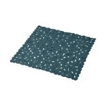 Tapis de douche - vitamine - emeraude - 52 x 52 cm - motif galet - pvc