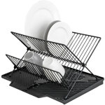 Tapis d'�gouttage nelia avec egouttoir a vaisselle wenko surface inclin�e pour un ecoulement optimal ...