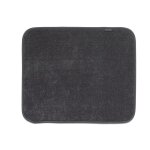 Tapis gouttoir en microfibre gris fonc