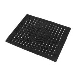 Tapis egouttoir en silicone antid�rapant d�coupable 31, 5�x�26, 4�cm noir