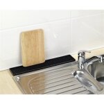 Tapis egouttoir slim noir 42 x 8 cm wenko by maximex