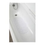Tapis fond de baignoire anti - d?rapant bulles 69 x 36 cm transparent