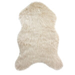 Tapis imitation peau de b�te long poils et su�dine