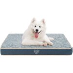 Tapis lavable pour chien (chaud et doux), housse amovible et doublure interieure impermeable, tapis reversible ...