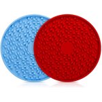 Tapis a l�cher pour chien avec ventouses, en silicone, pour l�cher, nourrir, nettoyer, tailler et dresser, ...