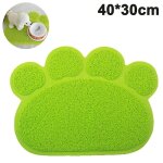 Tapis de liti�re et d'alimentation en pvc en forme de patte pour animaux de compagnie - 40 x 30 cm, non ...