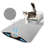 Tapis de litière pour chat tapis de litière gris Tapis de litière pour chat tapis de litière gris