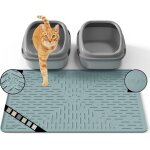Tapis litiere chat en silicone caoutchouc(80 * 60cm), facile a nettoyer, impermable et antidrapant, ...