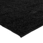 First shaty - tapis salon ou chambre � m�ches longues extra - doux 133 x 190 cm noir