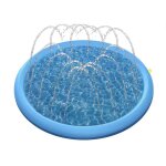 Tapis de pulv�risation d'eau gonflable pour animaux de compagnie, piscine ext�rieure pour chien, et�, ...