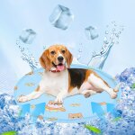 Tapis rafraichissant chien, bleu (m (40cm)) tapis refroidissement pour animaux de compagnie reste froid, ...