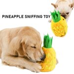 Tapis de reniflage en forme d'ananas pour chien, en peluche, pour cacher la nourriture, entra�nement, ...
