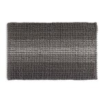 Tapis de salle de bain 50x80 coton et microfibre gris tourterelle benjamin