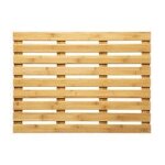 Tapis de salle de bain caillebotis en bambou 50 x 68 cm