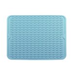 Tapis de s�chage pliable en silicone, 30x40cm, thermo - isolant, support de pot, protecteur, tasse a ...