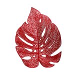 Tapis de table nordique r�sistant a la chaleur, simulation de tortue ajour�e, napperons en feuille, tampons ...