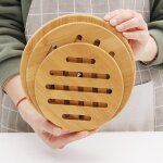 Tapis de table rond antidrapant, support de casserole en bois, sous - verres, tapis isolants, tapis ...