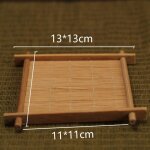 Tapis de tasse en bambou, pot a vaisselle, tampons en bois, ensemble de sous - verres en bois, porte ...
