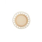 Tapis de tasse en bambou tiss� a la main, style simple, sous - verre tiss�, d�coration de caf�, maison, ...