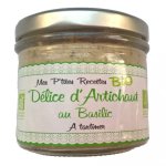 Tartinable bio artichaut basilic - mes p'tites recettes - pot 100g Tartinable bio artichaut basilic - mes p'tites recettes - pot 100g