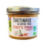 Tartinade au chèvre frais carotte piment d'espelette Tartinade au chèvre frais carotte piment d'espelette