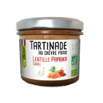 Tartinade au chvre frais lentille paprika bio *