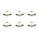 Tasse 20cl et soucoupe Ø15cm oxygen - 12 pi�ces - vert de gris