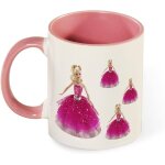 Tasse de 330ml pour fille, poupee, beaux grands yeux, jupe rouge smiley, tasses pour hommes et femmes, ... Tasse de 330ml pour fille, poupee, beaux grands yeux, jupe rouge smiley, tasses pour hommes et femmes, ...