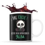 Tasse alba pas touche panda mug prénom cadeau anniversaire humour Tasse alba pas touche panda mug prénom cadeau anniversaire humour