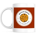 Tasse alimentaire personnalisee circle nachos chips - avec votre texte tasse cadeau Tasse alimentaire personnalisee circle nachos chips - avec votre texte tasse cadeau