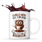 Tasse la belle - mre chouette caf ide mug cadeau travail humour collgue femme anniversaire nol