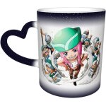 Tasses a boissons aux betteraves, nero black clover, tasses magiques a caf� sensibles a la chaleur