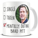 Tasse brad pitt tasse tasse a caf en cramique de 11 oz, clbre clbrit love crush dreamboat