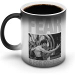 La tasse bruce lee change de couleur lorsqu'elle est chauffe, la tasse a caf est durable et facile ...