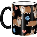 Tasse en cramique blanche  motif corgi, tasse  caf rsistante  la chaleur, adapte  la ...