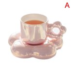 Tasse en c�ramique nuage cr�atif, s�rie tasse et soucoupe en c�ramique nuage cr�atif, maison petit d�jeuner ...