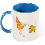 Tasse cadeau flying butterfly fairy comic maple leaf magic 330 ml, grande tasse a cafe tasse a the en ...